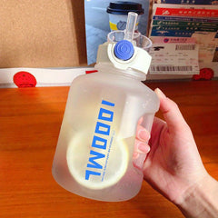 1L Sports Water Bottle With Straw BPA Free Large Portable Water Cup