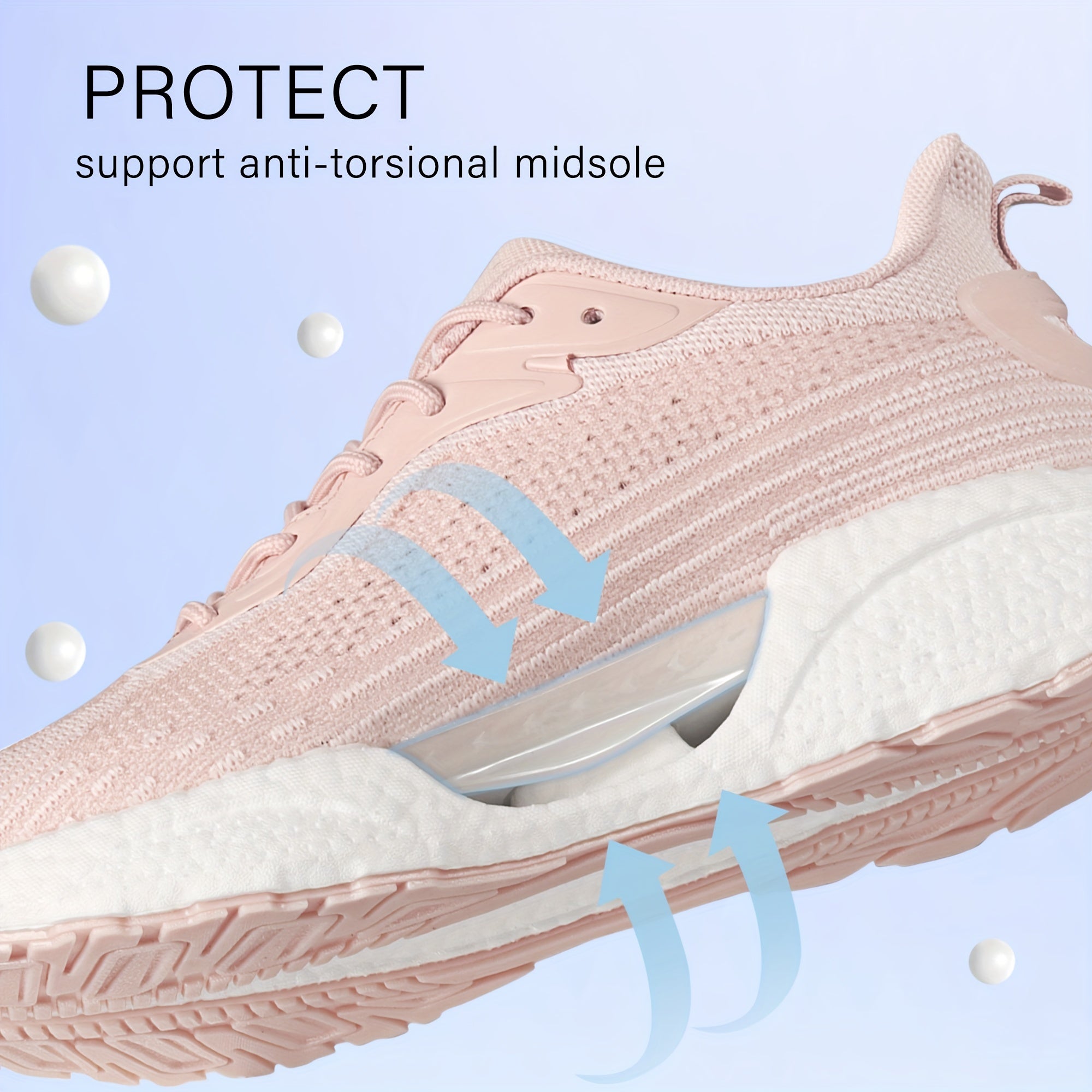 Women's Breathable Non Slip Sports Shoes Lace Up Athletic Sneakers