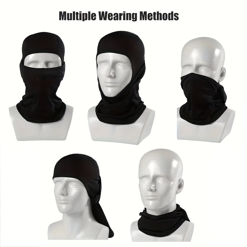 Elastic Fabric Winter Coldproof Headgear Full Face Mask Windproof Head Cover