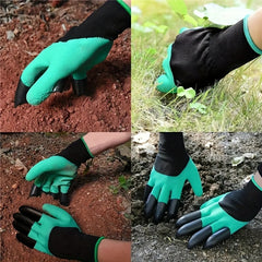 Waterproof Garden Gloves with Claws for Planting Weeding Seeding