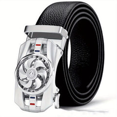 High Men's Business Belt w/ Automatic Buckle