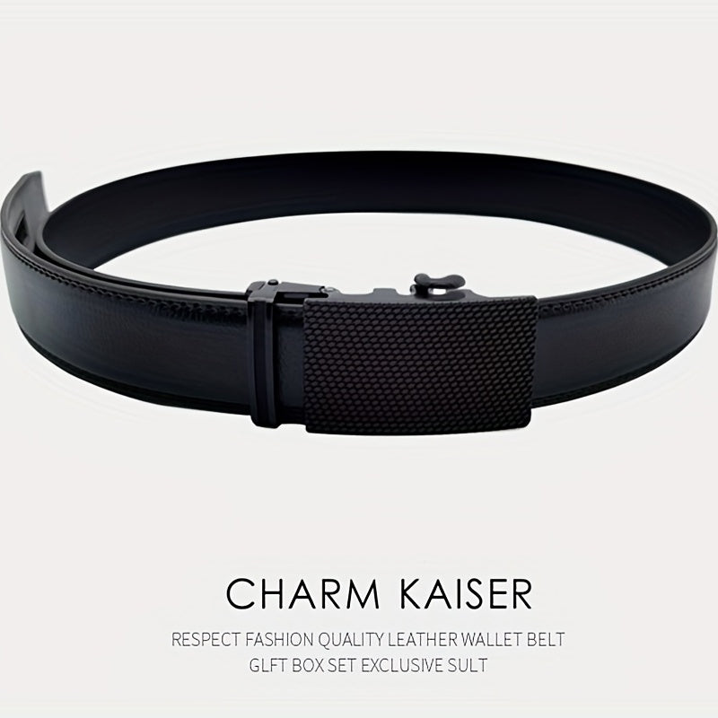 ZDC X02 Men's Leather Belt Automatic Buckle Casual Versatile Belt