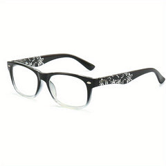 Men's Anti Light Protection Square Frame Reading Glasses