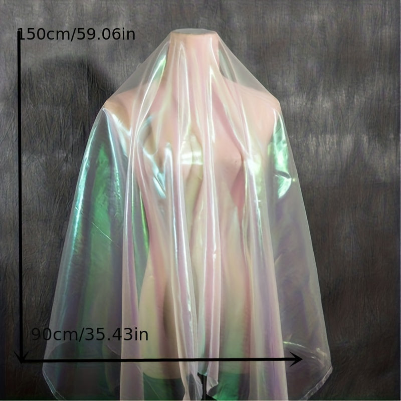 Colorful Laser Cloth Glass Yarn Organza Fabric 0.91m x 2.74m