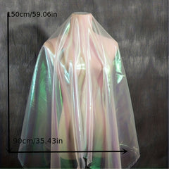 Colorful Laser Cloth Glass Yarn Organza Fabric 0.91m x 2.74m