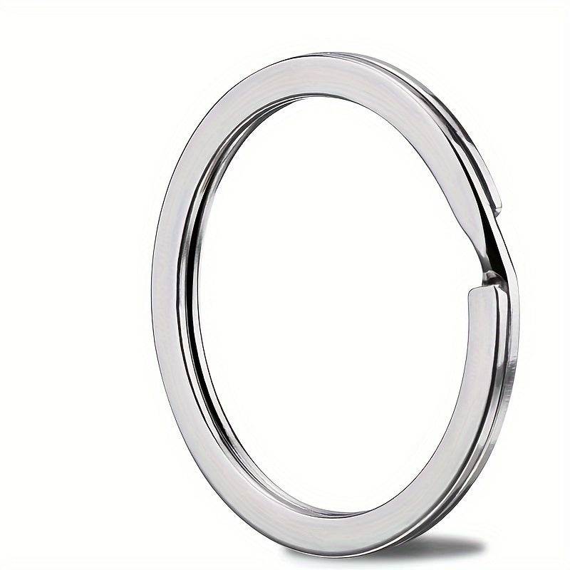 10pcs Round Key Chain Keyring Metal Key Ring Key Organizer