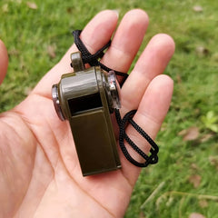 3-in-1 Emergency Whistle Compass Thermometer Referee Cheerleading Whistle
