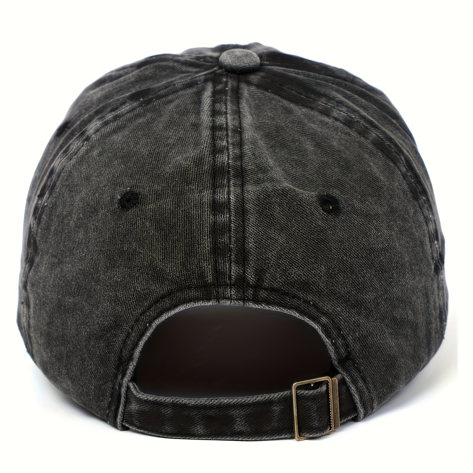 Washed Cotton Baseball Cap Sun Protection Hat Adjustable Size