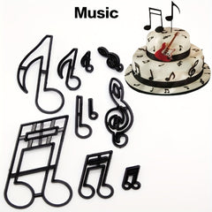 9 Styles Fondant Cake Decorating Molds Set Plastic Cutter Baking Tools