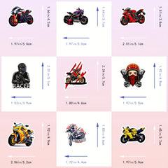 50pcs Motorcycle Stickers Vinyl Waterproof Cartoon Stickers
