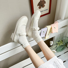 Soft Cotton Ankle Socks Floral Pattern Women's Stocking