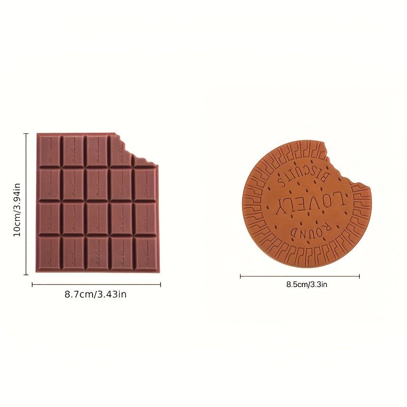 2pcs Chocolate Scented Notebooks 80 Sheets Deep Brown & Creamy Filling