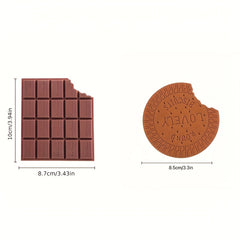 2pcs Chocolate Scented Notebooks 80 Sheets Deep Brown & Creamy Filling