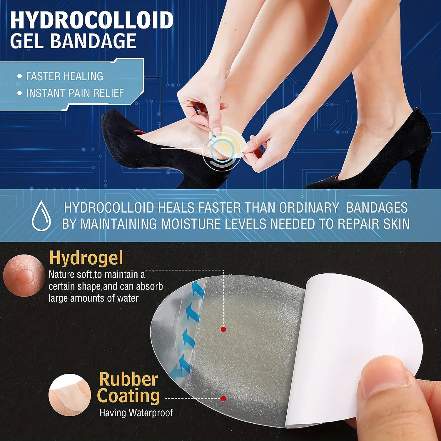 Invisible Gel High Heels Foot Stickers