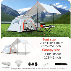 Portable Automatic Sun Shade Canopy for Camping and Travel