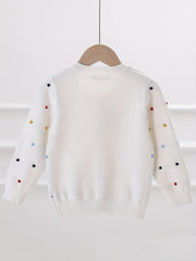 Toddler Girls Button Down Knit Cardigan Sweater