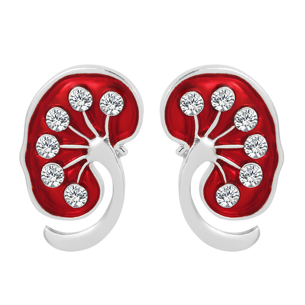Human Organ Shaped Lung Slicing Brooch Heart Pins