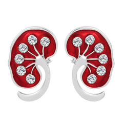 Human Organ Shaped Lung Slicing Brooch Heart Pins