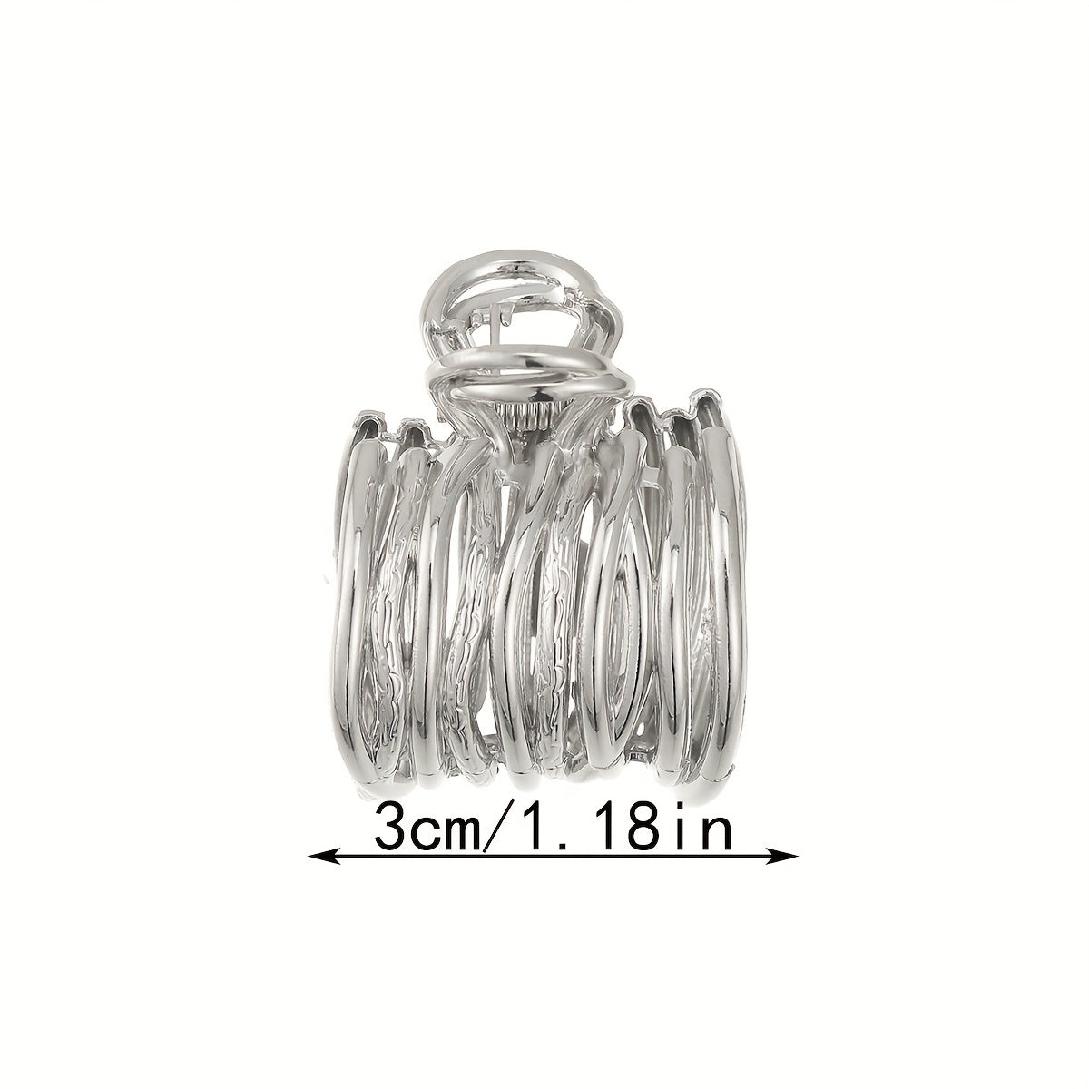 Irregular Wire Wrap Hair Claw Clip Metal Hair Claw High Ponytail Holder