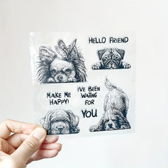 Dog DIY Scrapbook Decoration Silicone Transparent Stamp