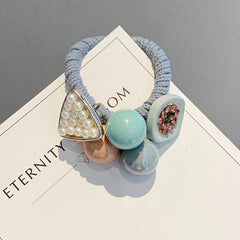 Rhinestone Hair Ties Thick Elastic Hair Bands Hair Scrunchies