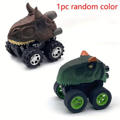Dino Toy Pull Back Cars Mini Monster Truck Big Tires
