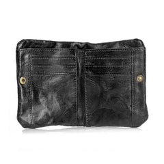 Soft Cowhide Bifold Wallet with Zipper Gift for Dad's Christmas