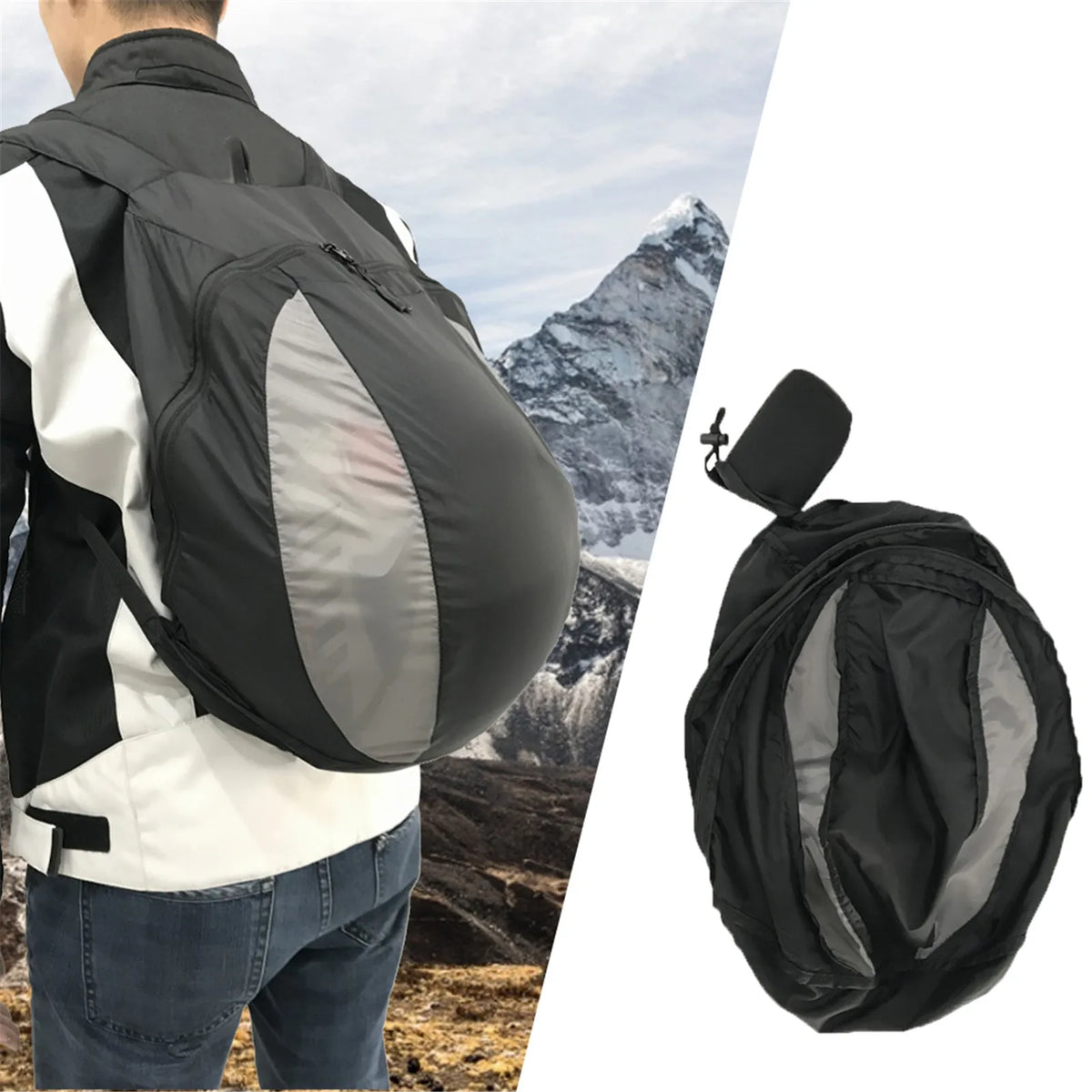 28L Motorcycle Backpack Riding Helmet Bag Outdoor Fitness Basketball Sneakers Ba