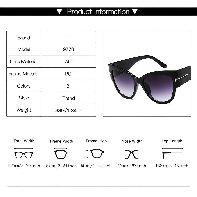 Retro Cat Eye Sunglasses UV Protection