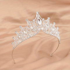 Crystal Headband Bridal Silvery Hair Band Princess Crown Head Jewelry Hair Acces