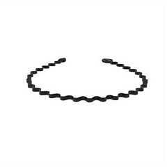 5pcs Elastic Wavy Spring Wave Hair Band Metal Hair Hoop Sport Hair Band