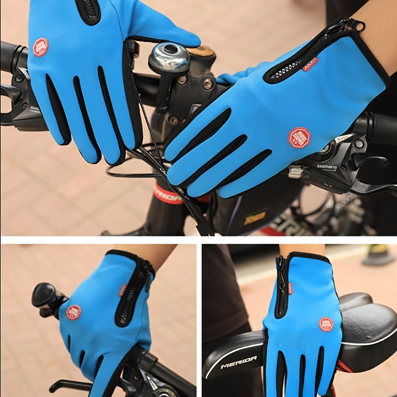 Winter Touch Screen Motorcycle Gloves Windproof Anti-Slip Unisex