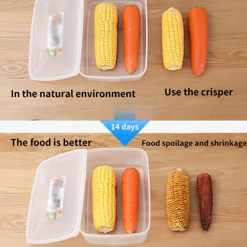 Refrigerator Crispers Lunch Box Portable Snack Storage Box