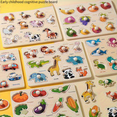 Geometric Puzzle Board for 1-3 Year Olds