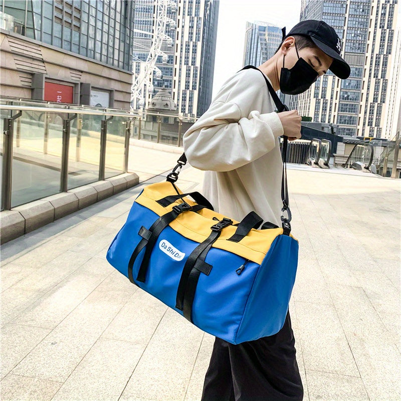 Versatile Travel Bag with Shoe Compartment and Shoulder Strap