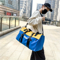 Versatile Travel Bag with Shoe Compartment and Shoulder Strap