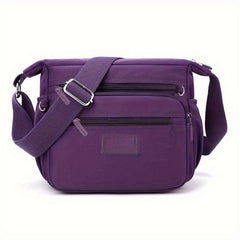 Casual Nylon Crossbody Bag Women's Pockets Purses Lightweight Daily Shoulder Bag