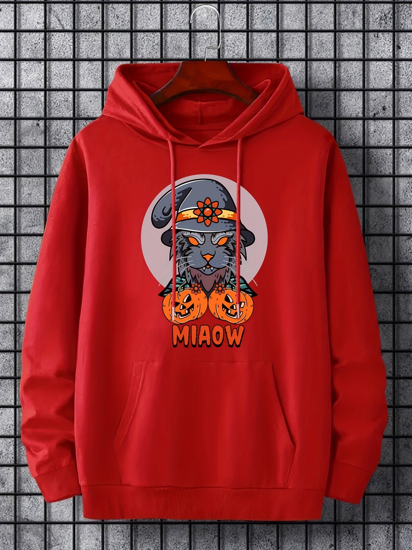 Men's Cartoon Halloween Graphic Hoodie