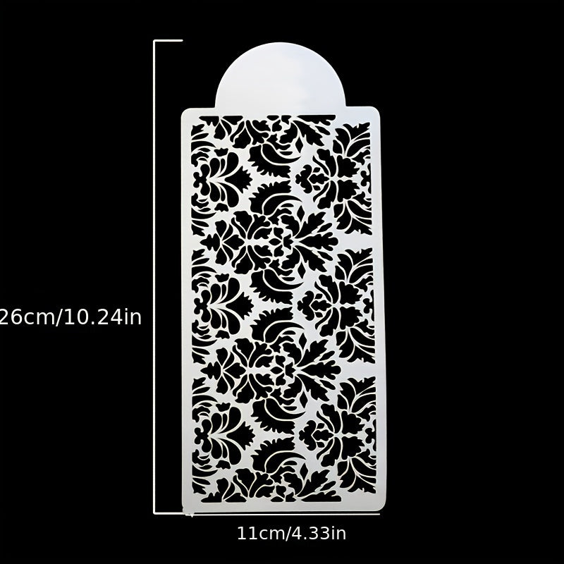 2pcs Cake Stencil Decorating Mold Templates Flower Baking Mesh Stencil