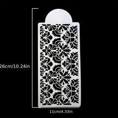 2pcs Cake Stencil Decorating Mold Templates Flower Baking Mesh Stencil