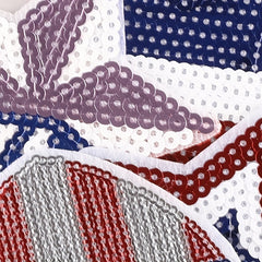 4pcs Sequin Pentagram Patches Girls Coat DIY Hand Sewing Accessories