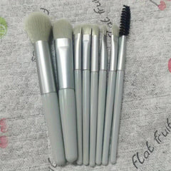 8 Pcs Portable Soft Makeup Brushes Set Multicolor With Bag