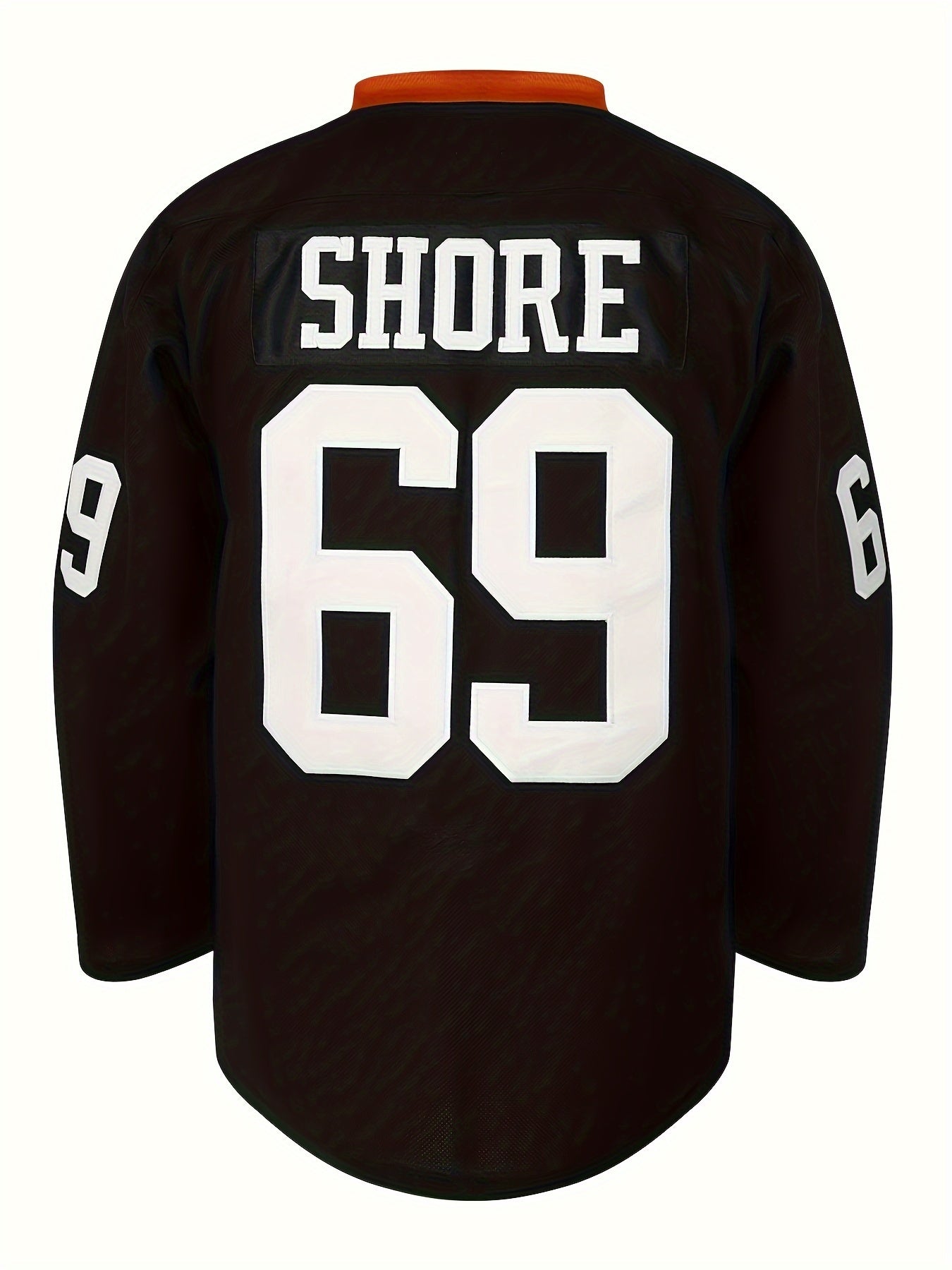 Men's Dog Pattern Ice Hockey Jersey Classic Embroidered Retro V neck