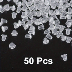 Clear Earring Backs For Studs Posts Safety Back Pads Replacement