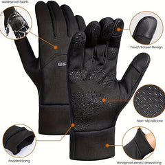 Warm Windproof Waterproof Gloves Touch Screen Outdoor