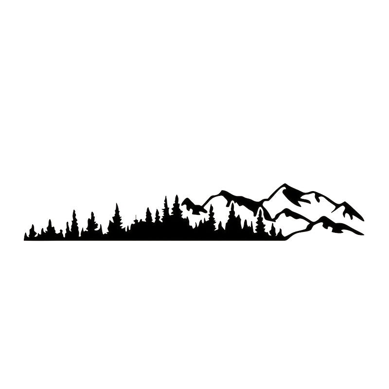 RV Side Body Window Bumper Sticker Mountain Tree Decal Decoration