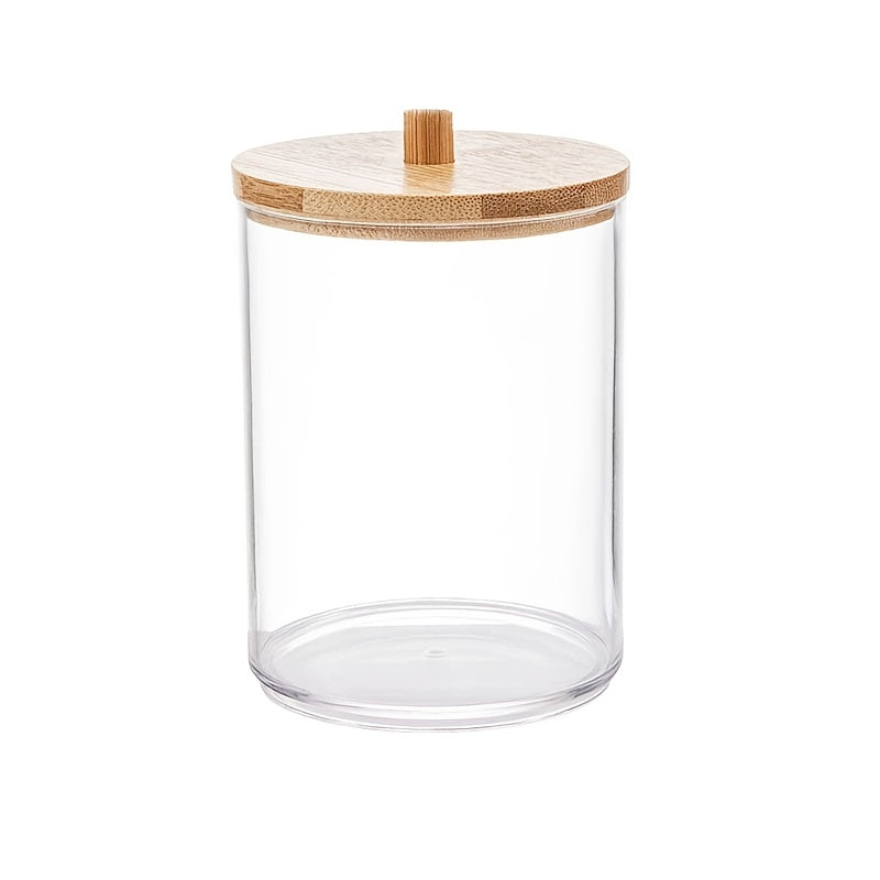 Clear Acrylic Qtip Holder Dispenser for Cotton Ball Swab Pad
