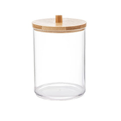 Clear Acrylic Qtip Holder Dispenser for Cotton Ball Swab Pad
