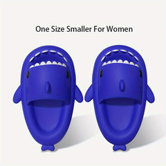 QYA Novelty Shark Slippers Cloud Slides Couple Anime Lightweight Non Slip Shoes
