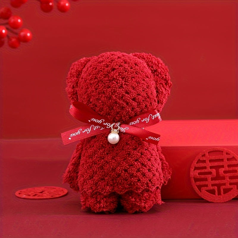 1PC Bear Towel Soft For Birthday Wedding Campus Year Mother's Ramadan
